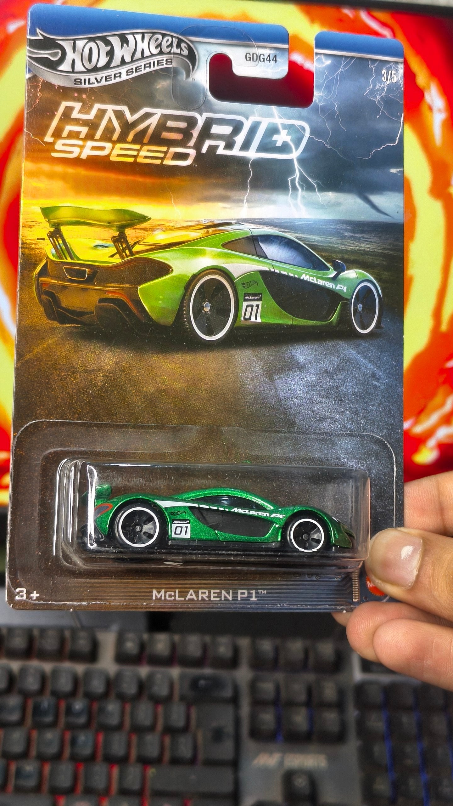Hot Wheels McLaren P1 Hybrid Speed Silver Series