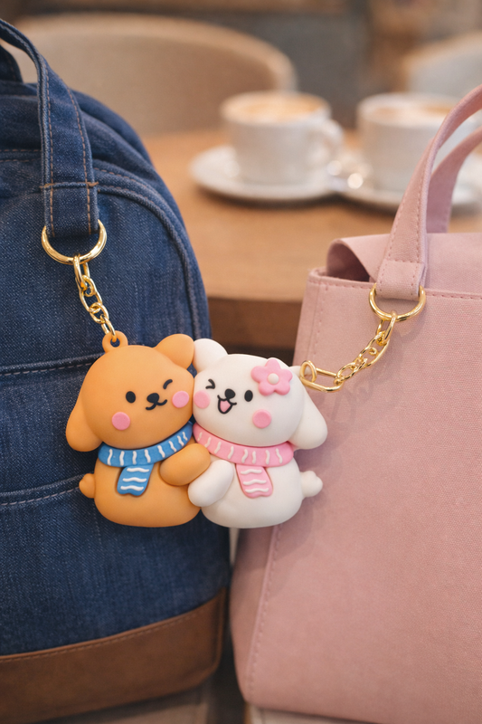 Magnetic Bear Cute Couple Bear Keychain