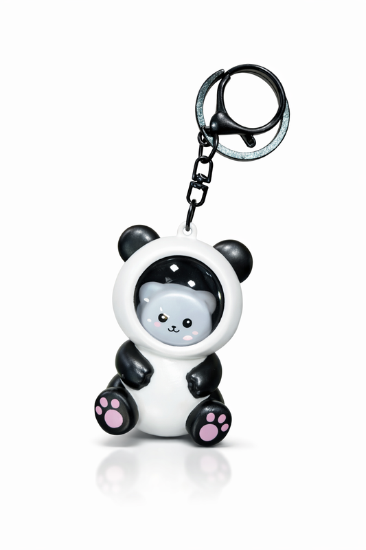 Astronaut Panda LED Keychain – Cute Glow Light Charm | Premium Kawaii Collectible