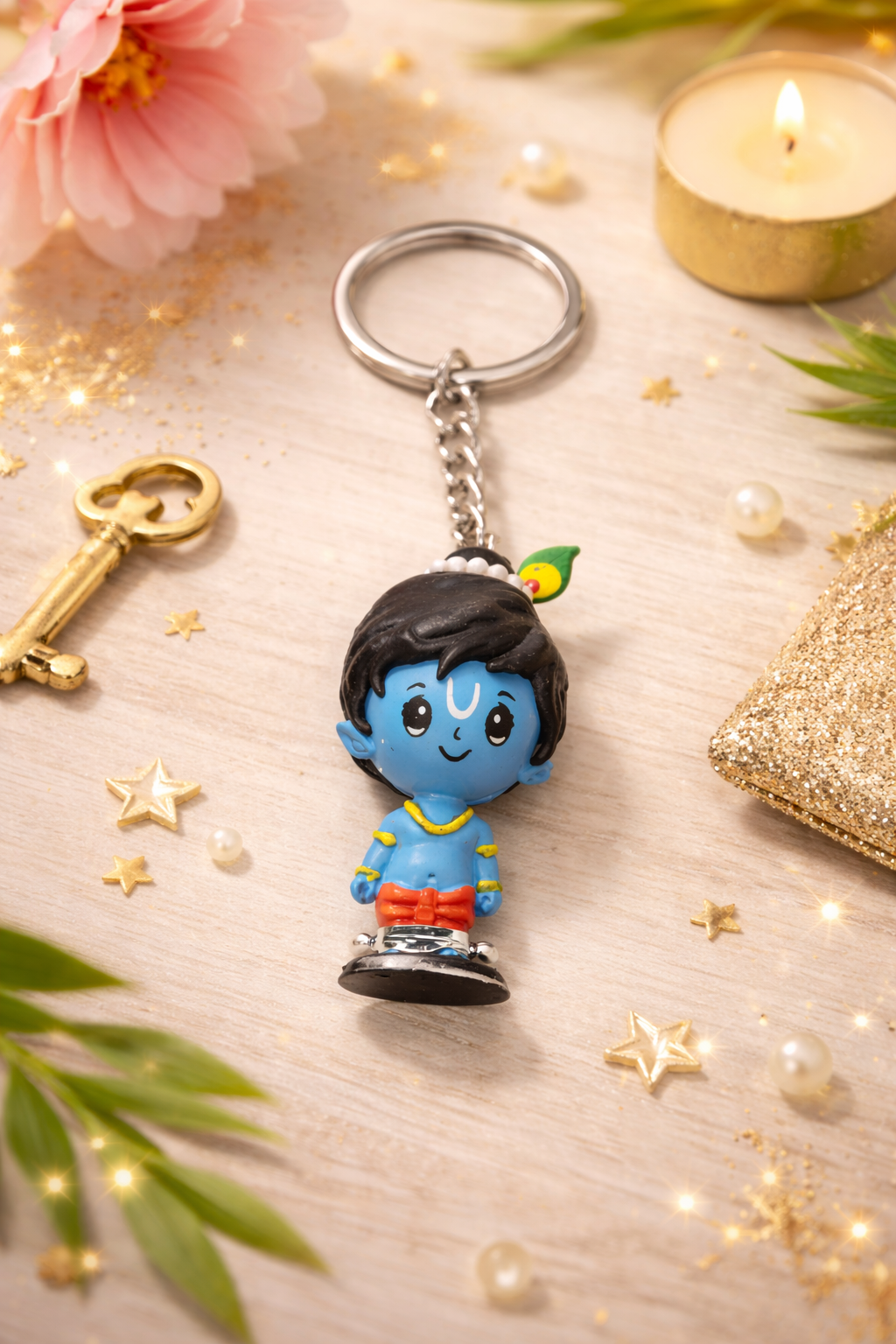 Cute Krishna Keychain