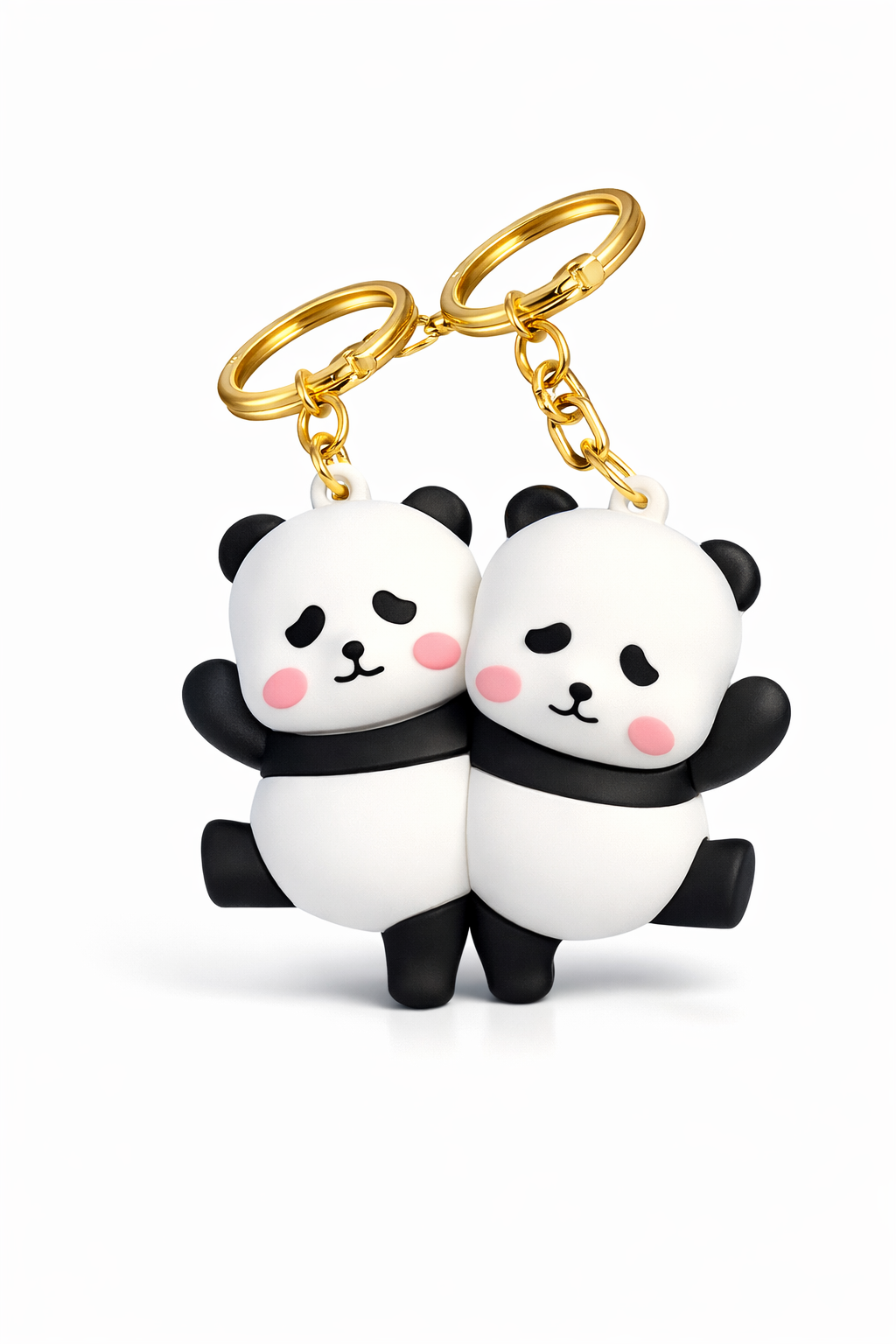 Magnetic Panda Couple Keychain – Cute Matching Keyrings | Couple &amp; Best Friend Gift