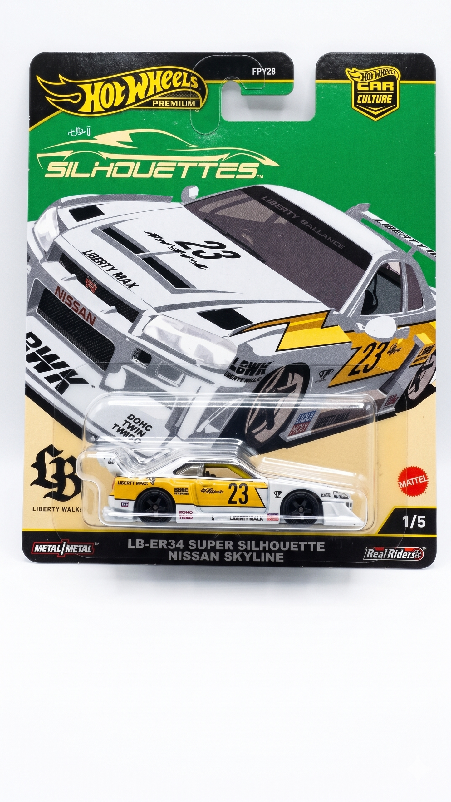LB-ER34 Super Silhouette Nissan Skyline Hot Wheels Premium (Imported)