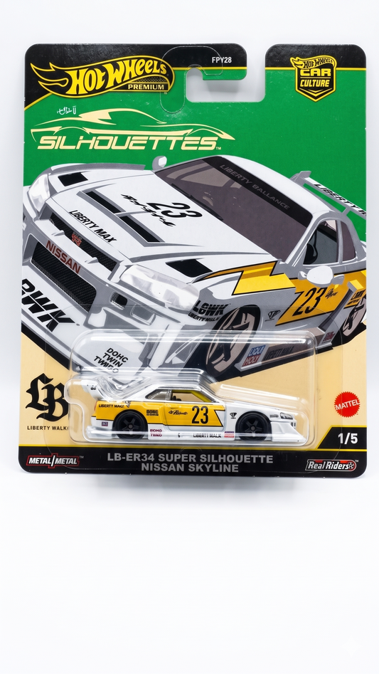 LB-ER34 Super Silhouette Nissan Skyline Hot Wheels Premium (Imported)