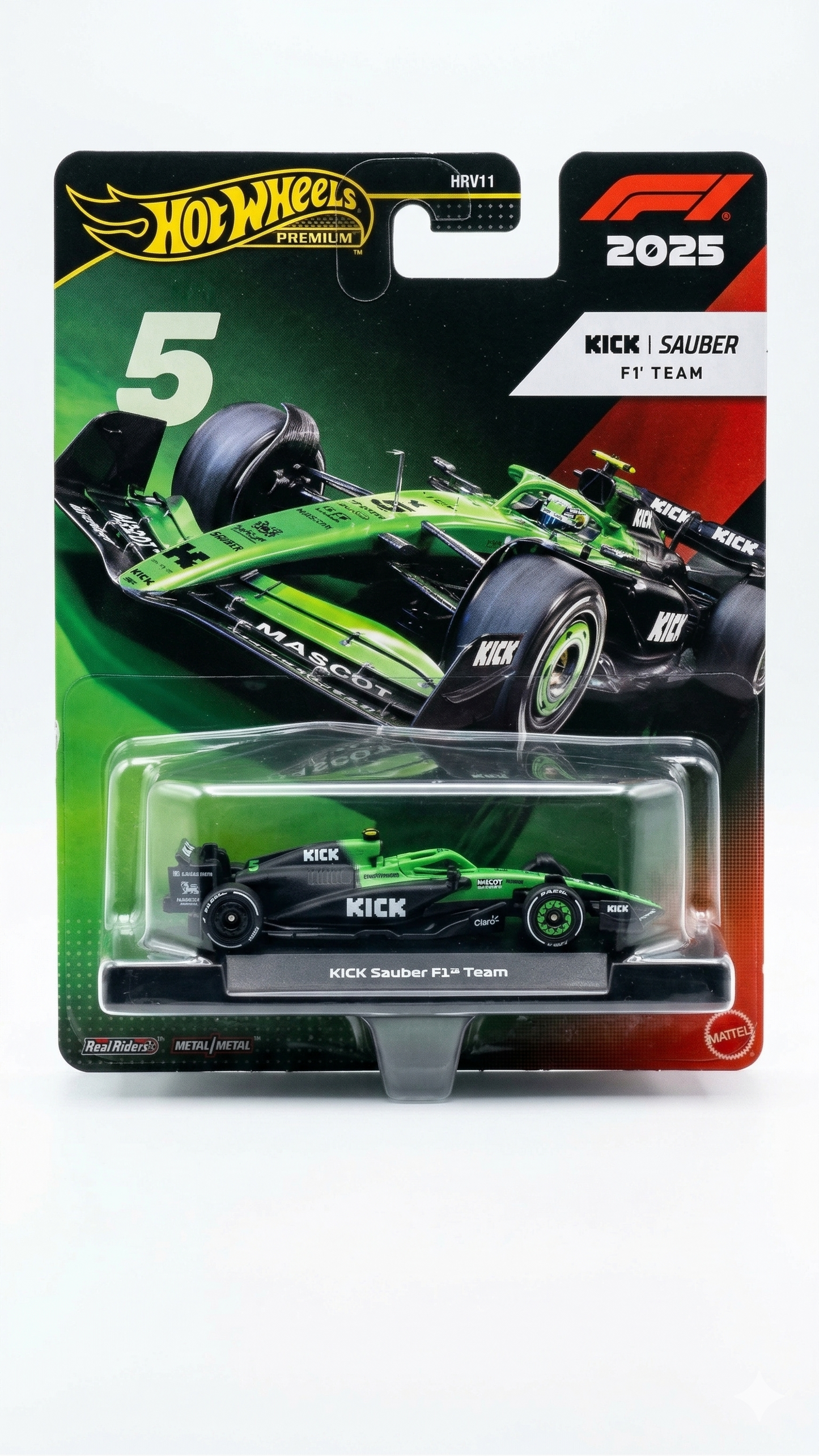 F1 KICK Sauber F1 Team Hot Wheels Premium 2025