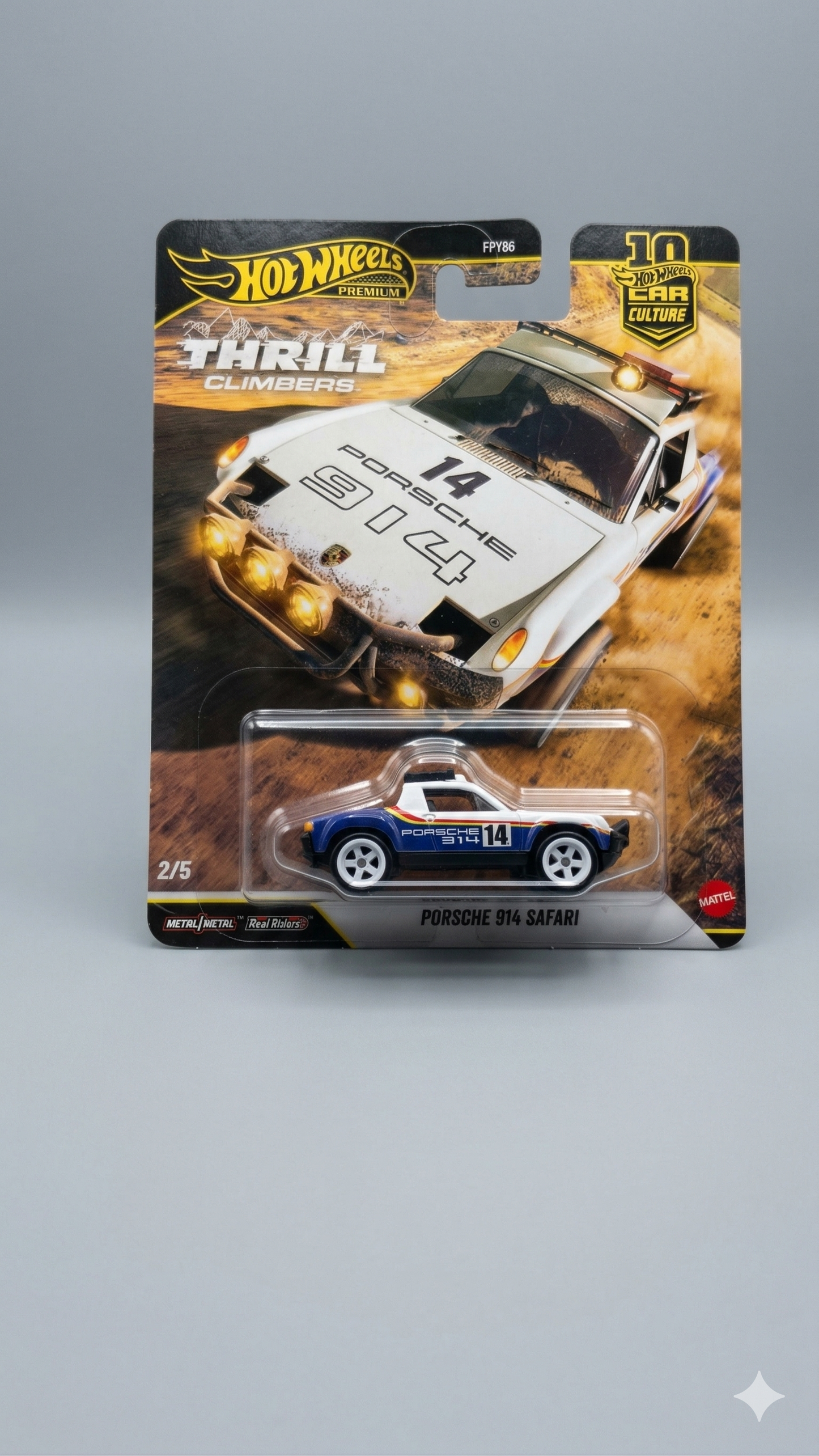 Hot Wheels Premium Porsche 914 Safari – Thrill Climbers Edition | Off-Road Die-Cast Car
