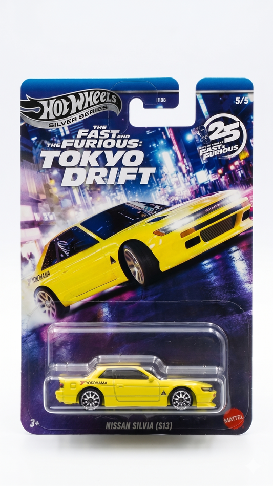 Nissan Silvia (S13) – Fast & Furious Tokyo Drift Hot Wheels Silver Series