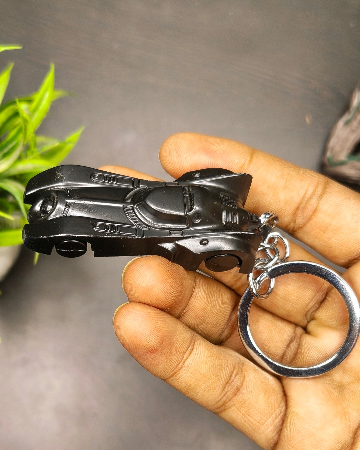 Batman Car Keychain – Superhero Batmobile Keyring