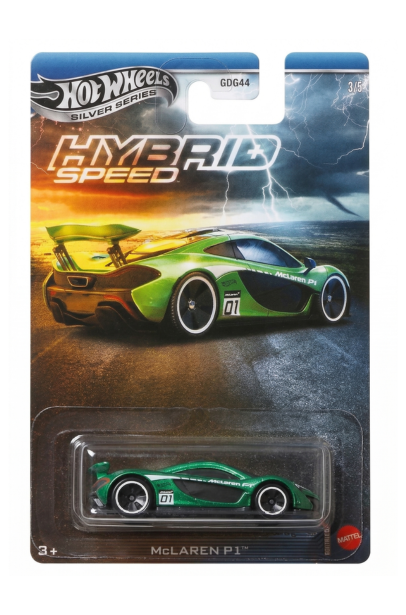 Hot Wheels McLaren P1 Hybrid Speed Silver Series