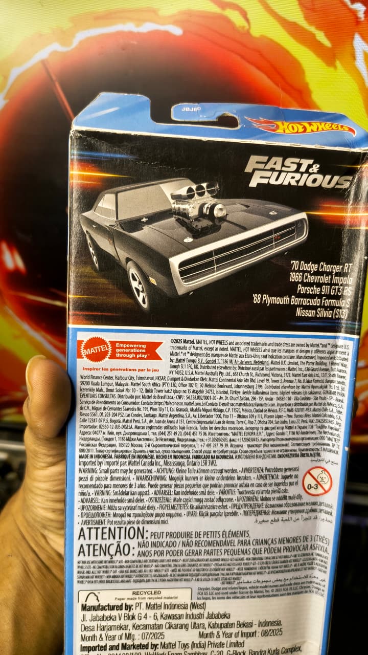 Hot Wheels Fast & Furious 5-Car Pack