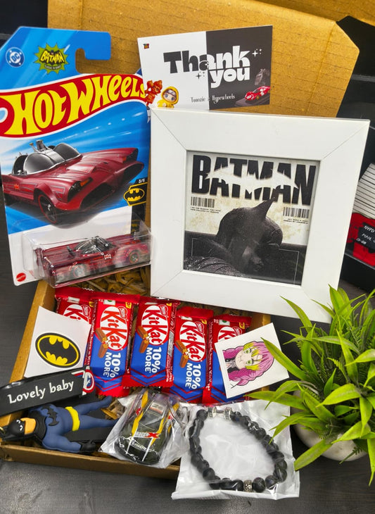 Batman X Hotwheels Hamper ft. Kitkat