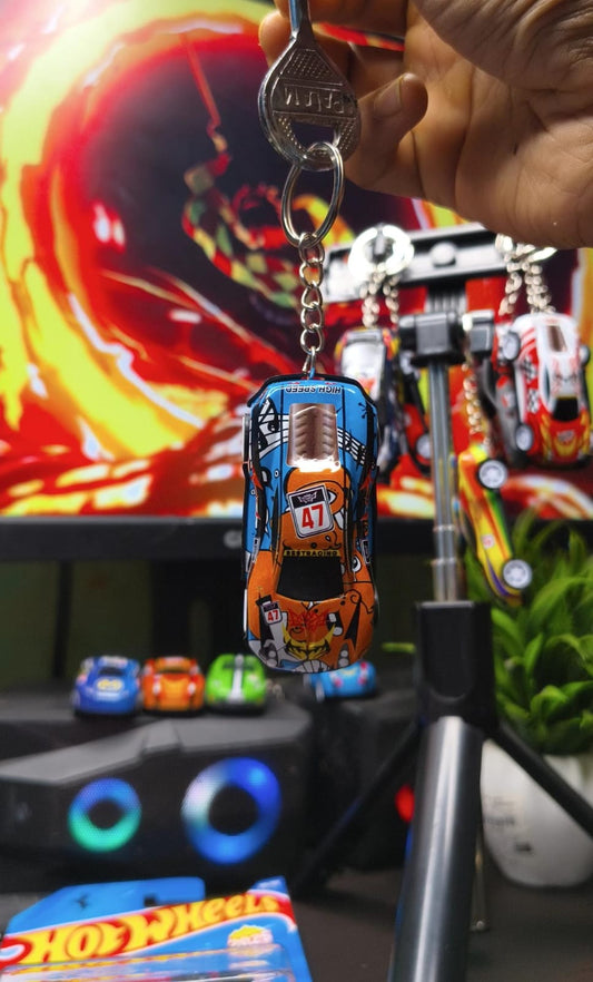 Pull Back Car Keychain