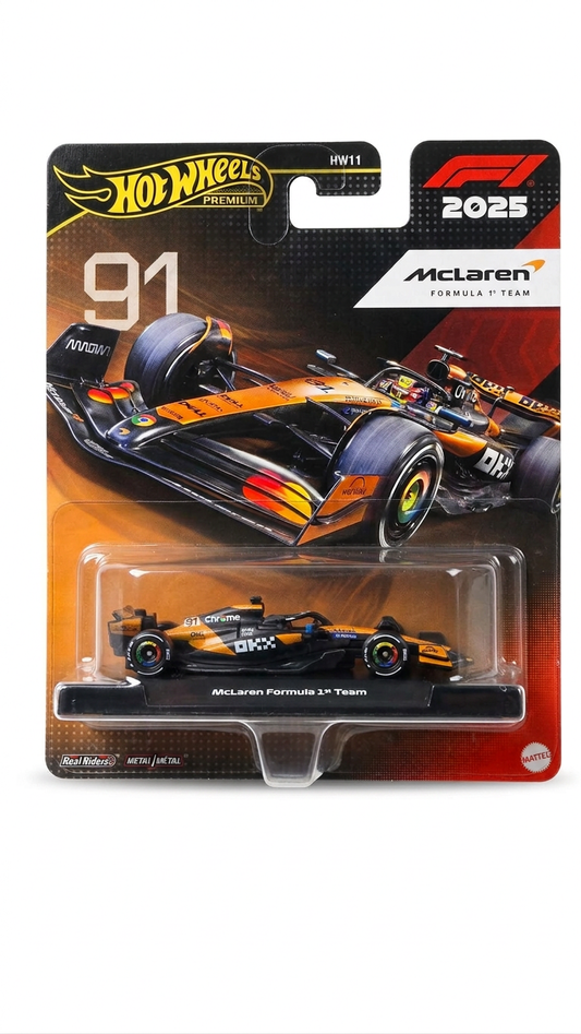 Hot Wheels Premium 2025 McLaren Formula 1 Team No.81