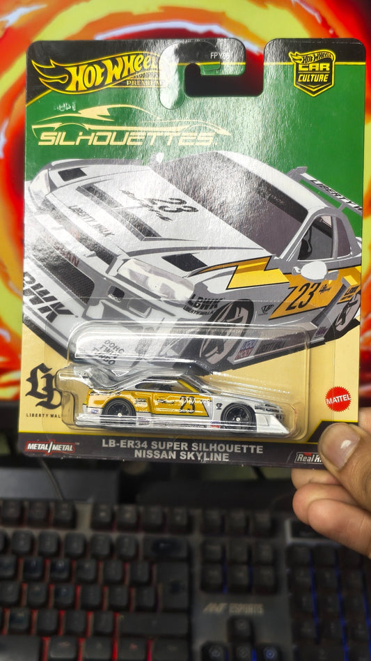 LB-ER34 Super Silhouette Nissan Skyline Hot Wheels Premium (Imported)